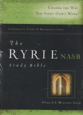 Ryrie Study Bible- NAS (red letter, black, soft touch, indexed)