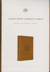 Large Print Compact Bible (Trutone, goldenrod, emblem)