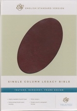 Single Column Legacy Bible - ESV (Burgundy, Frame Design)