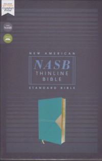 NASB Thinline Bible - Teal leathersoft