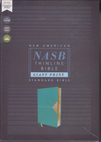 NASB Thinline Bible Giant Print - Teal Leathersoft