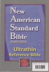 Ultrathin Reference Bible - NAS (burgundy, genuine leather)
