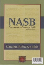 Ultrathin Reference Bible - NAS (burgundy, bonded leather)