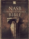 Compact Reference Bible - NAS (burgundy, bonded leather with snap-flap)