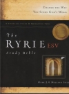 Ryrie Study Bible - ESV (black bonded leather, thumb indexed)
