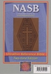 Ultrathin Reference Bible - NAS (brown, diamond stamp, Leathertex)