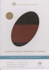 (ESV) - Large Print Bible (TruTone, forest/tan, trail design, imitation leather)