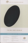 (ESV) - Thinline Bible (bonded leather, black)