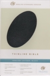 (ESV) - Thinline Bible (genuine leather, black)