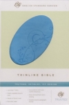 (ESV) - Thinline Bible (Skyblue, Ivy Design)