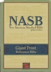 Giant Print Reference Bible - NAS (burgundy, leather)