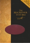 The MacArthur Study Bible - NAS (Cranberry, Imitation Leather)