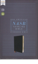 NASB Thinline Bible - Black bonded leather
